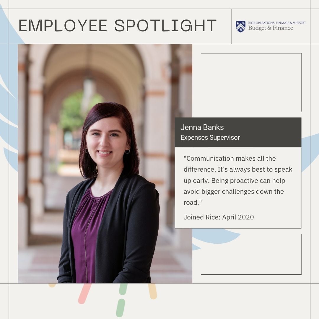 Jenna Banks Employee Spotlight